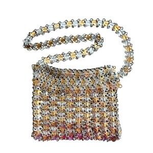 Vintage Walborg Metal Tab Chainmail Bag Purse Hong Kong Collectible 1960’s